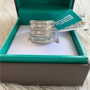 Effy Silver and Diamond Ring